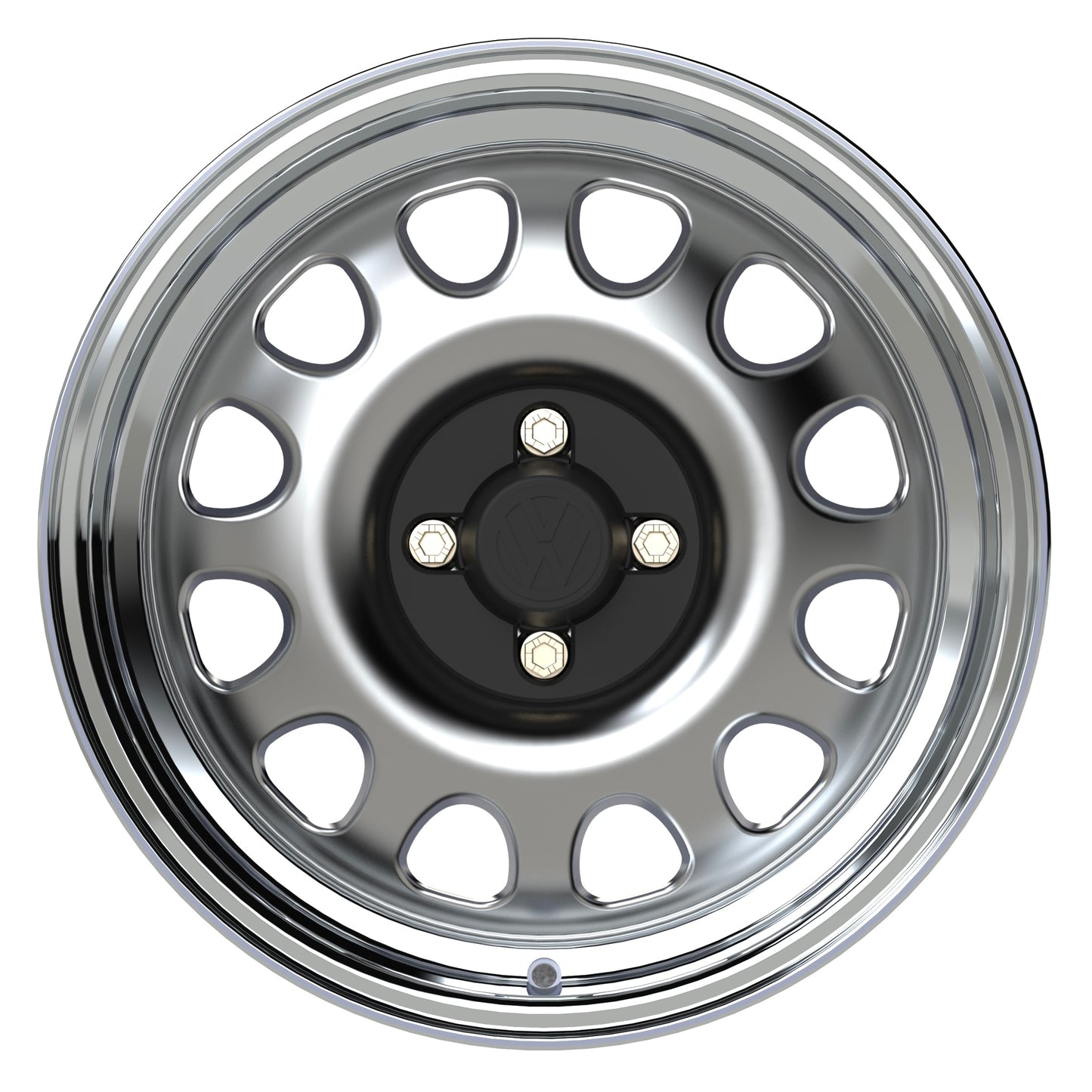 B-Star Alloy-Steel G60 Wheel - Silver w/ Diamond Polished Lip (7.5 x 16)