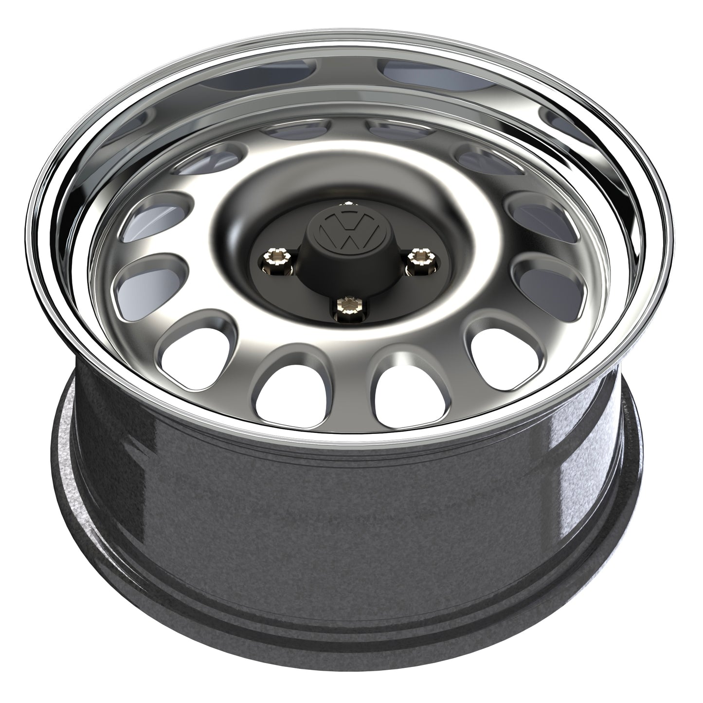 B-Star Alloy-Steel G60 Wheel - Silver w/ Diamond Polished Lip (7.5 x 16)