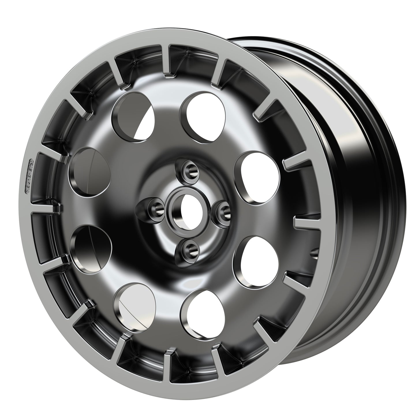 B-Star int-1675 Wheel - Anthracite w/ Diamond Polished Lip & Satin clear coat (7.5 x 16)
