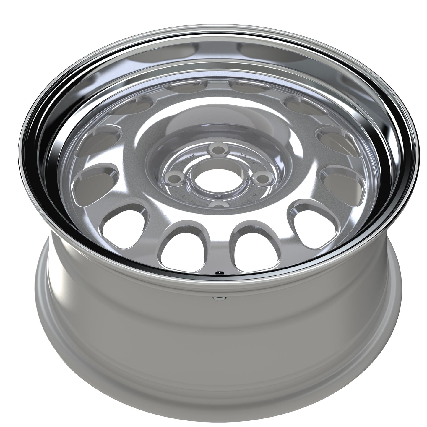 B-Star Alloy-Steel G60 Wheel - Silver w/ Diamond Polished Lip (7.5 x 16)