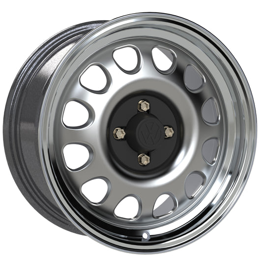 B-Star Alloy-Steel G60 Wheel - Silver w/ Diamond Polished Lip (7.5 x 16)