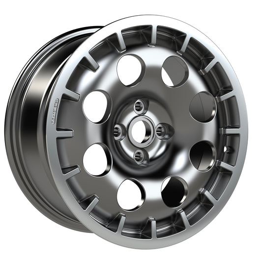 B-Star int-1675 Wheel - Anthracite w/ Diamond Polished Lip & Satin clear coat (7.5 x 16)