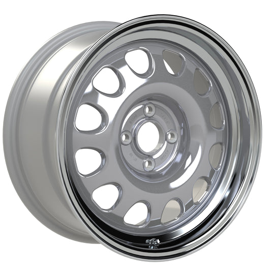 B-Star Alloy-Steel G60 Wheel - Silver w/ Diamond Polished Lip (7.5 x 16)